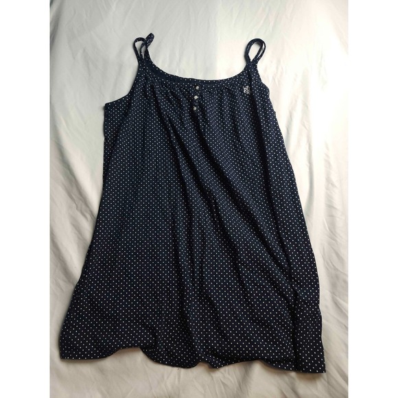 Lauren Ralph Lauren Other - Lauren Ralph Lauren Double Strap Mini Night Gown Size XL Blue Polka Dot Retro